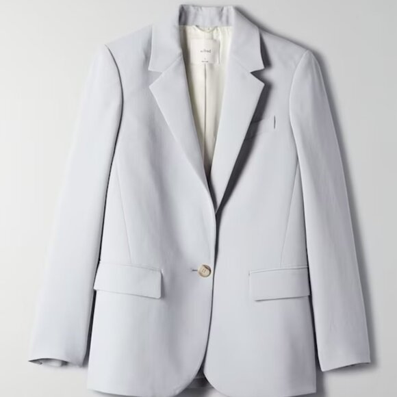 Aritzia Wilfred Nostalgia Blazer - Pearl Grey (Size M) - Picture 1 of 10